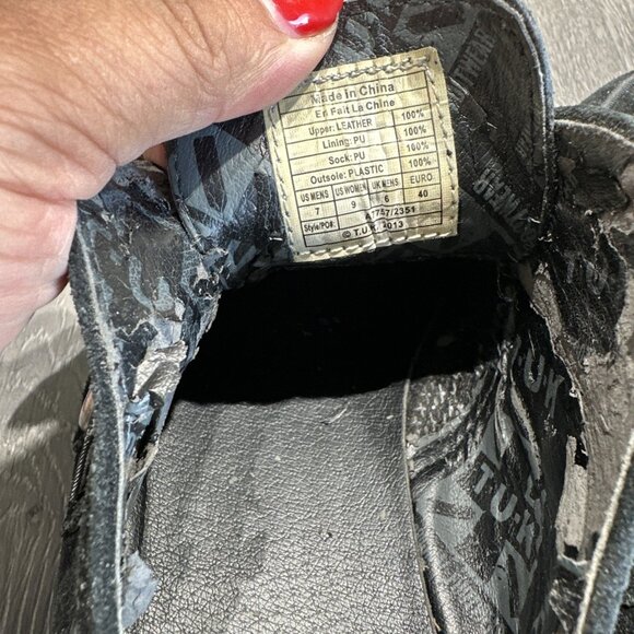 TUK VIVA MONDO CREEPER DOUBLE SOLE BLK SUEDE V7757 Women 9 - Picture 9 of 11